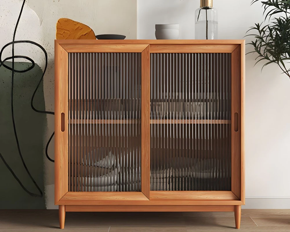 natural wood sideboard